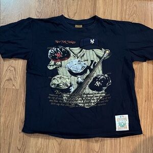 New York Yankees  T-Shirt Nutmeg locker room Cooperstown Collection Sz L
